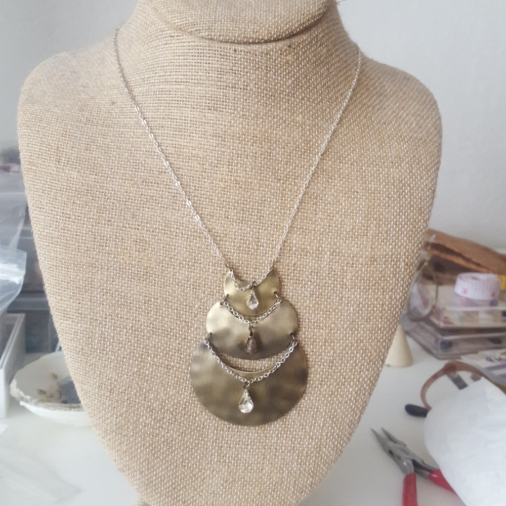 33" Moon drop Anthropologie Necklace.